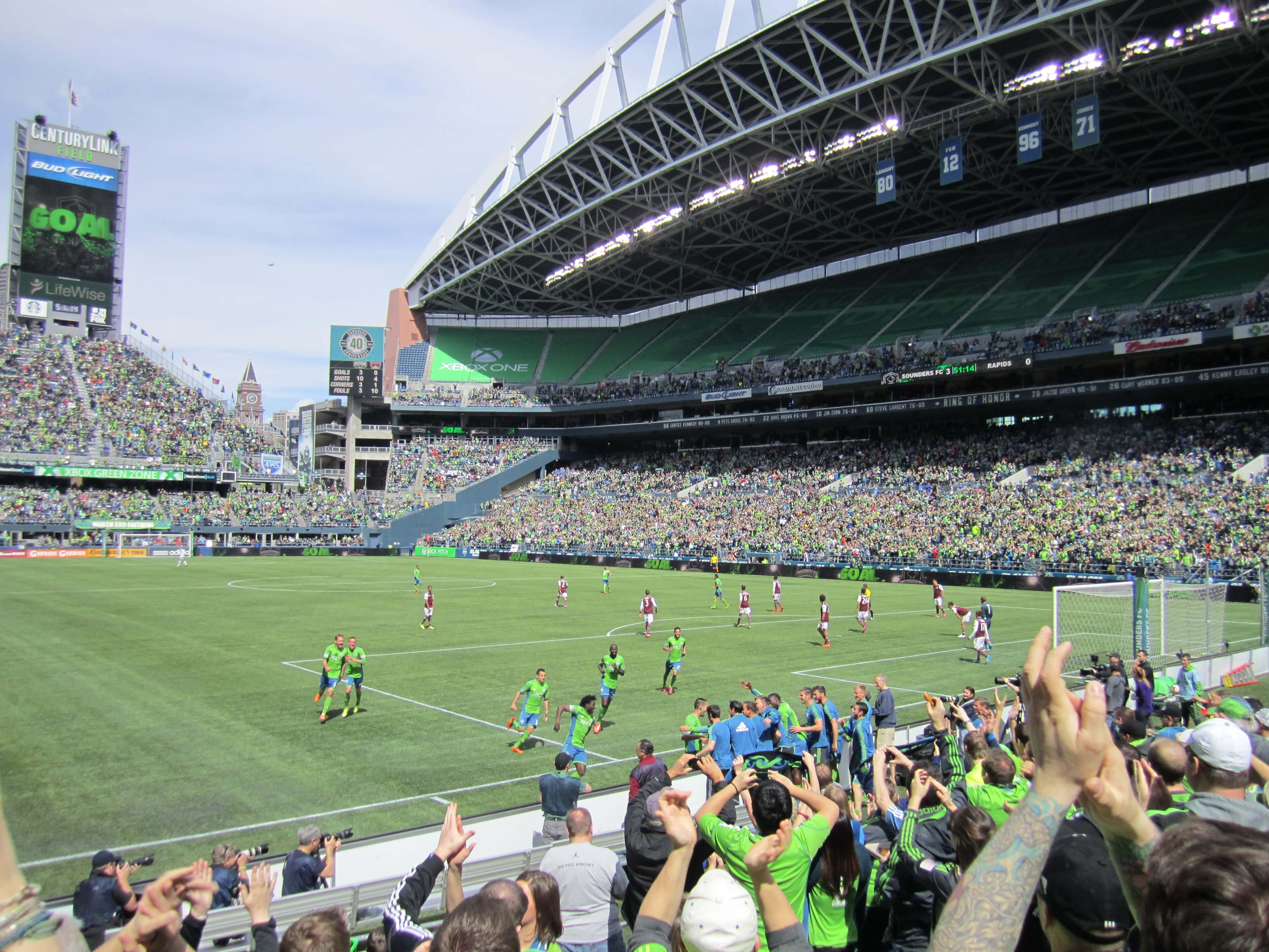 Seattle Sounders celebration image