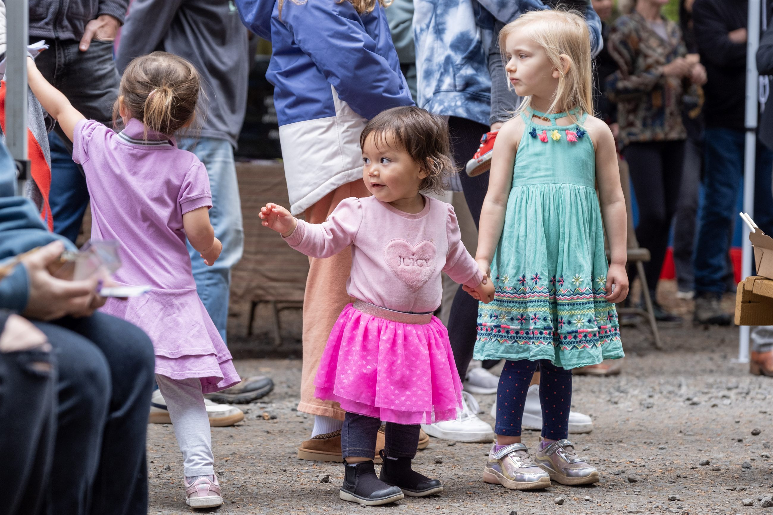 Festival attendees participating in cultural programming.