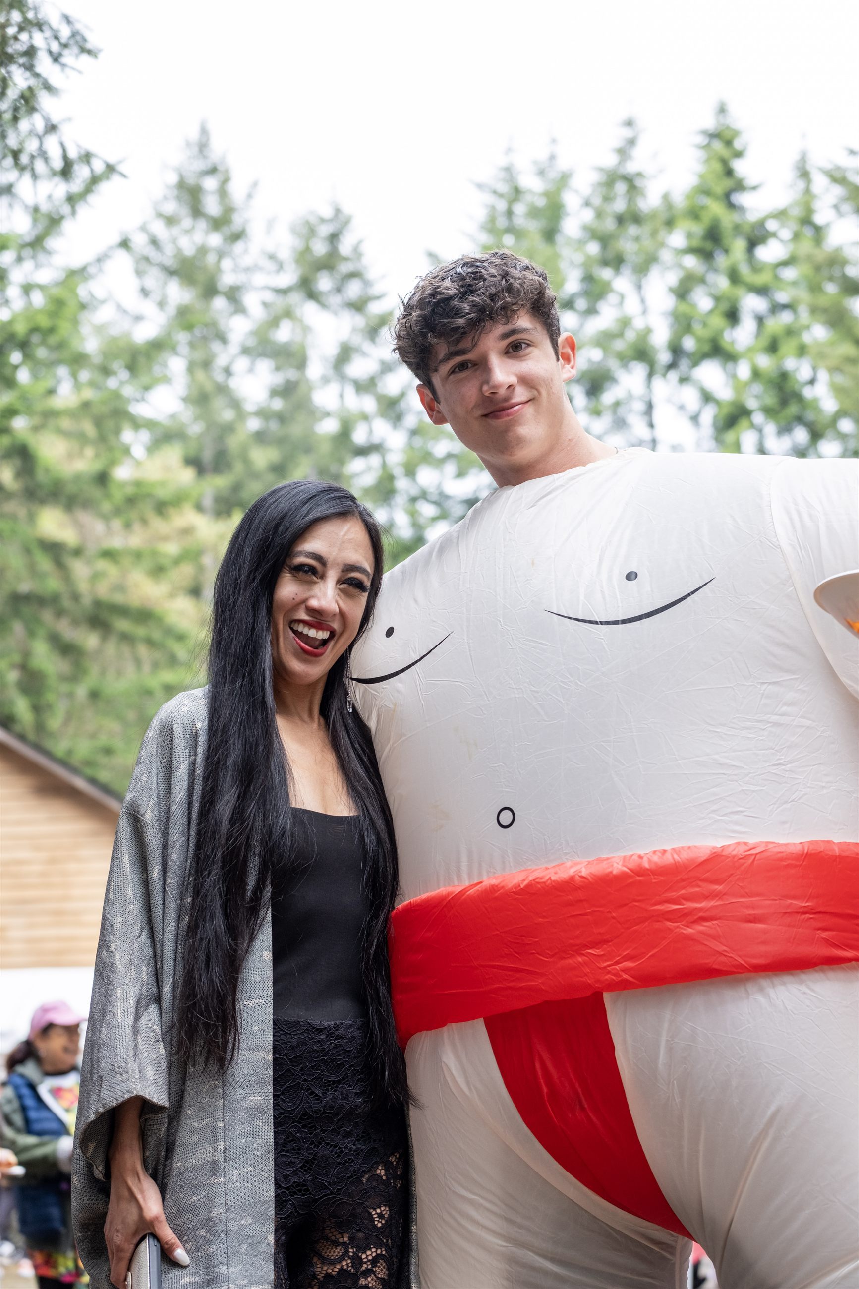 Performer on stage during the monologues