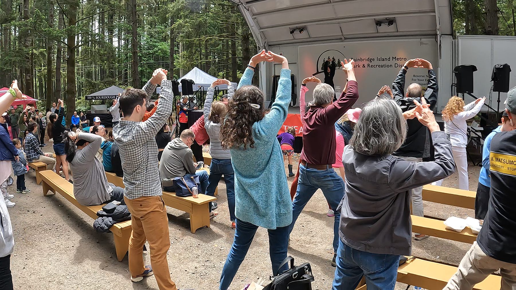 Festival crowd at the waterfront