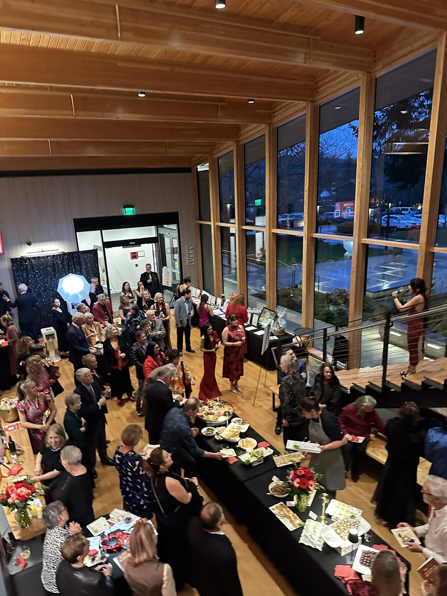Ruby Gala supporters gathered at an Arts & Humanities Bainbridge event.